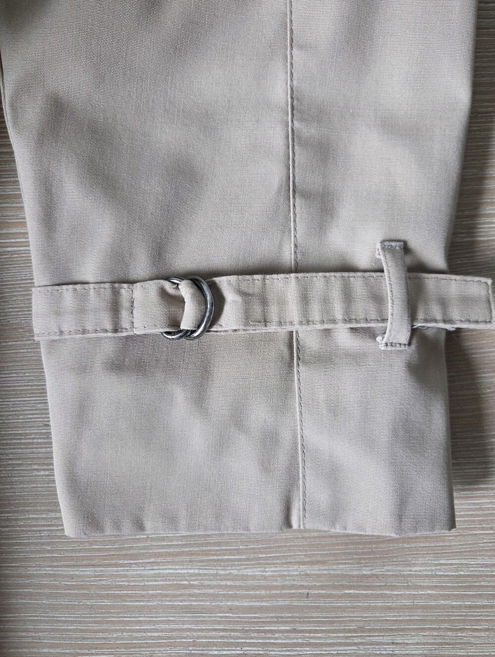Vintage London Fog Tan Trench Coat Removable Fleece Liner Belted Womens Petite 8 - Picture 5 of 16